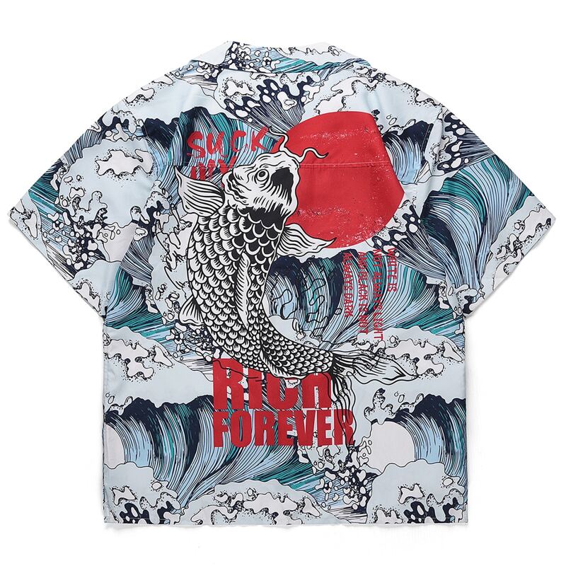 

Guys Ukiyo-E Print Shirt, Multicolor