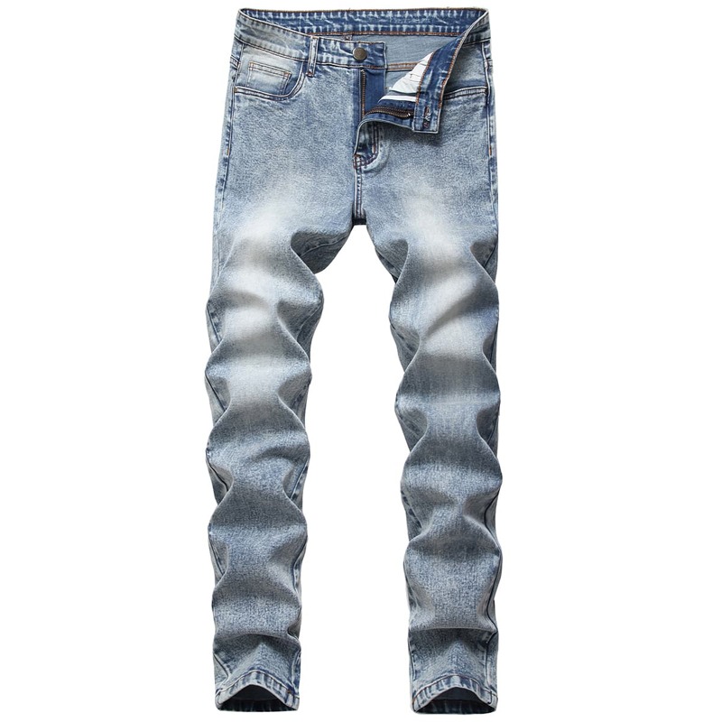 

Guys Washed Zip Fly Skinny Jeans, Blue