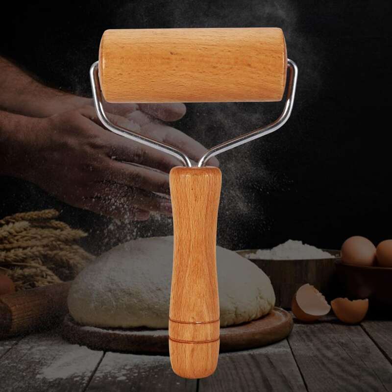 

Wooden Rolling Pin, Yellow