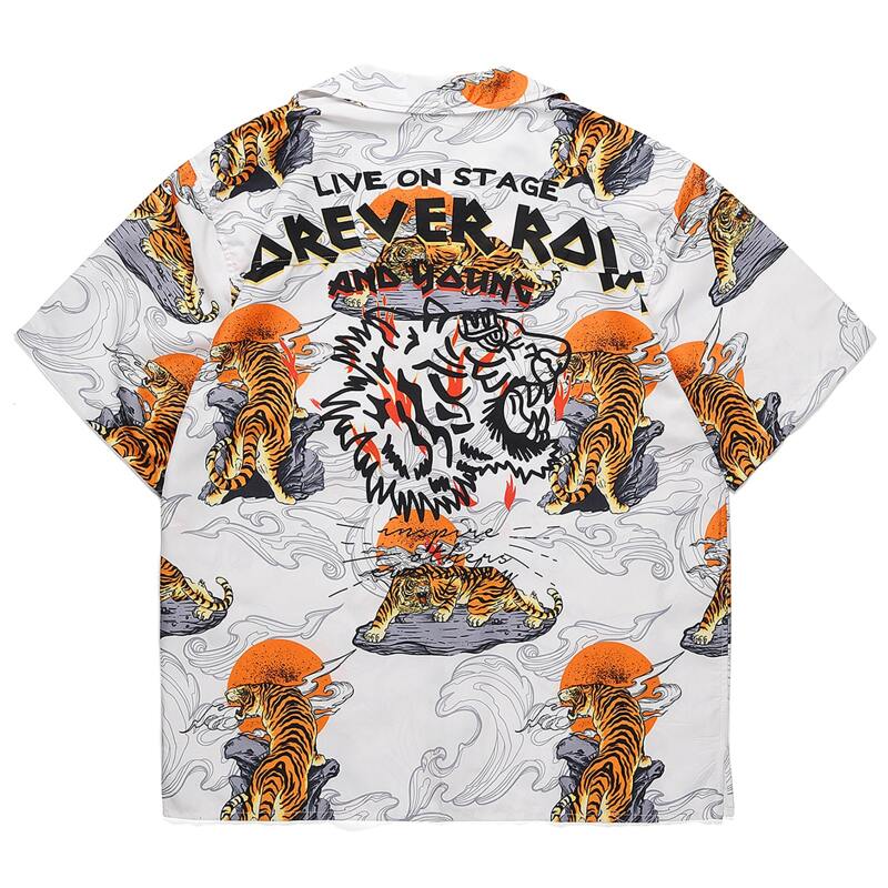 

Guys Ukiyo-E Print Shirt, White