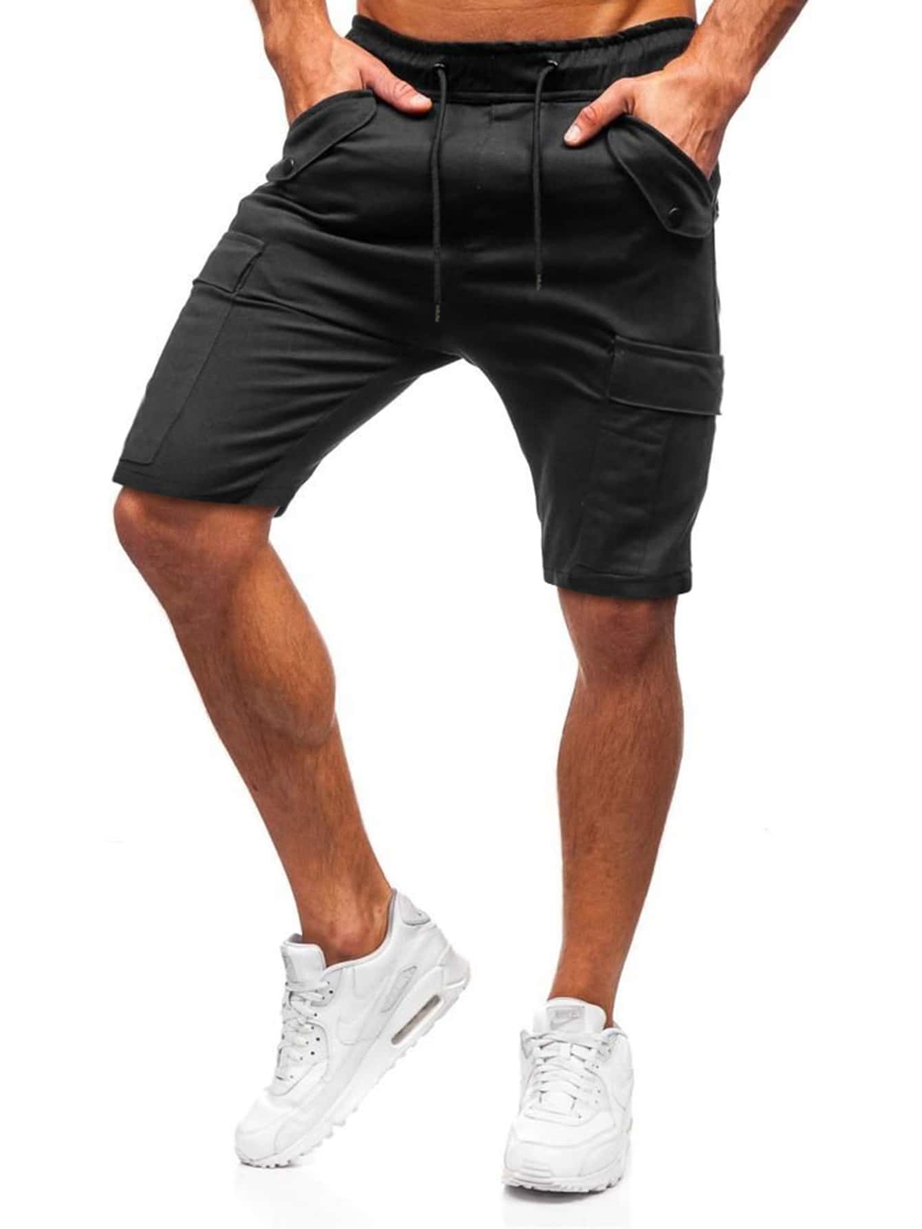 men's drawstring cargo shorts