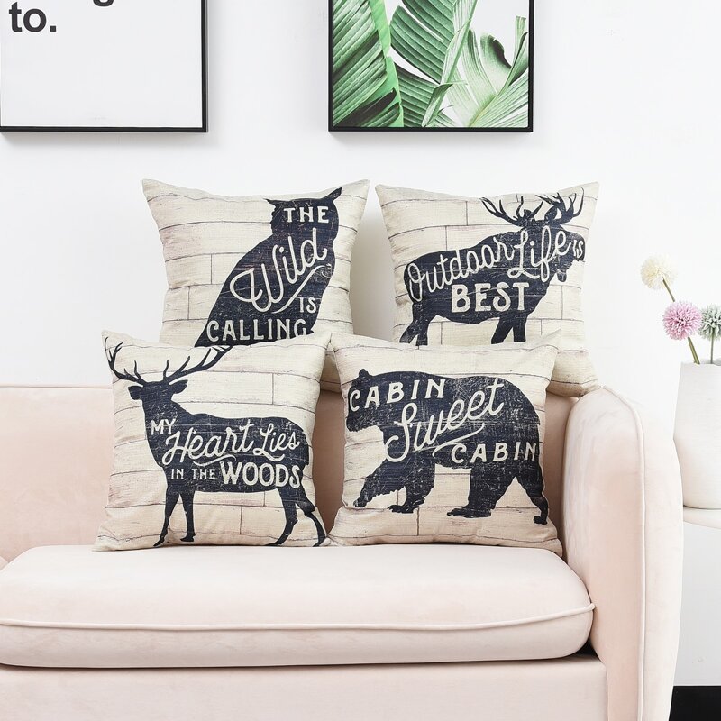 

1pc Animal Print Cushion Cover Without Filler, Multicolor