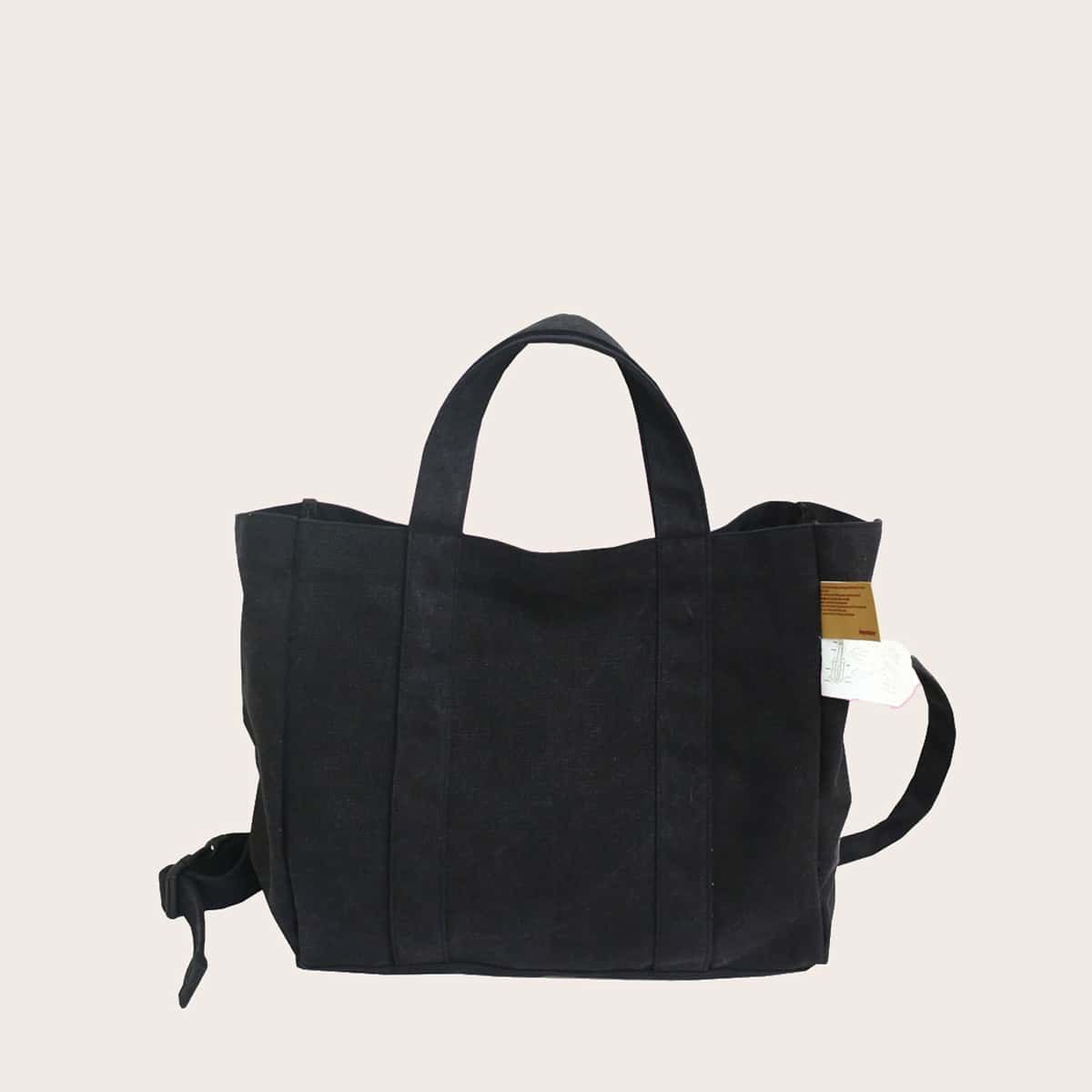 

Guys Minimalist Large Capacity Satchel Bag, Black