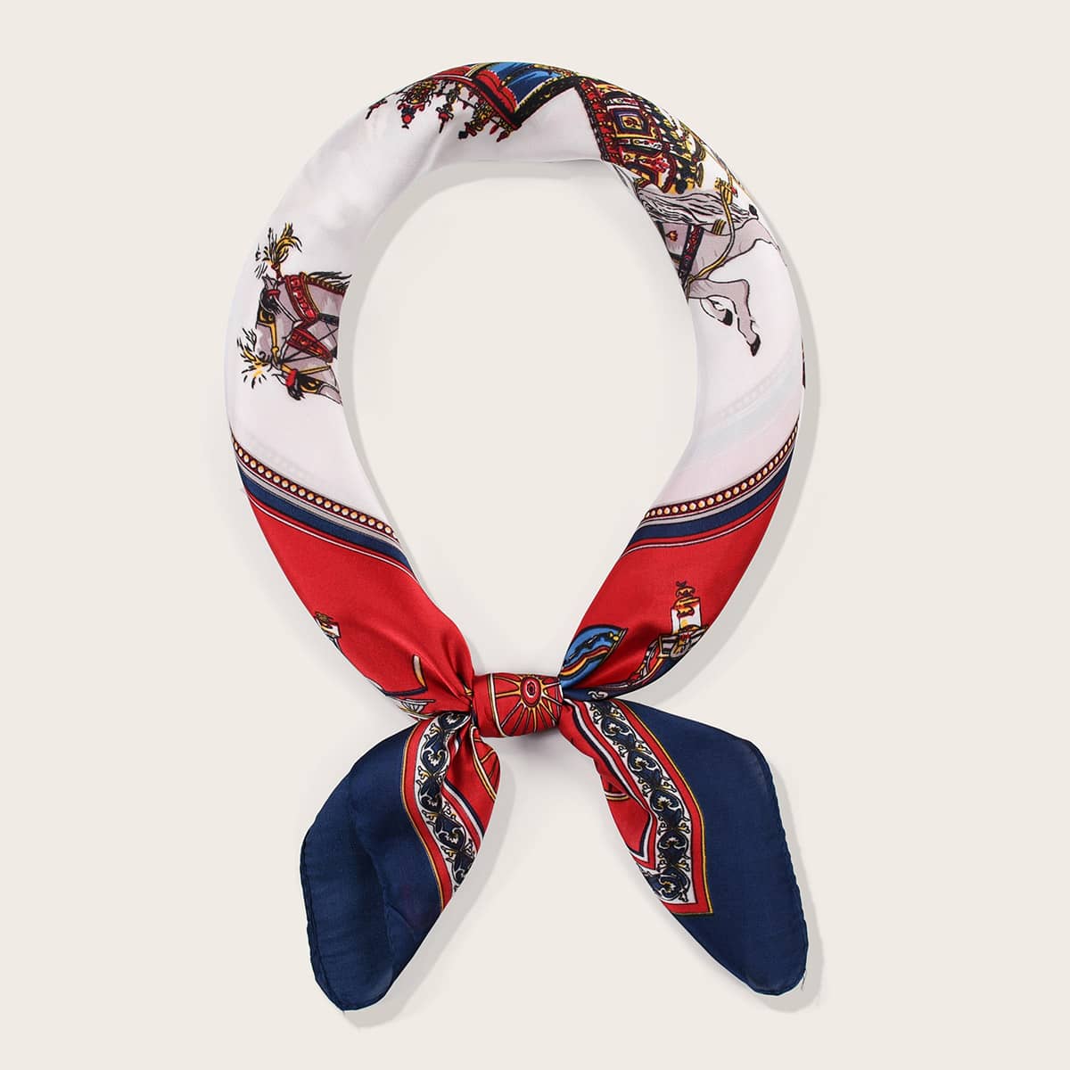 

Carriage Pattern Bandana, Multicolor