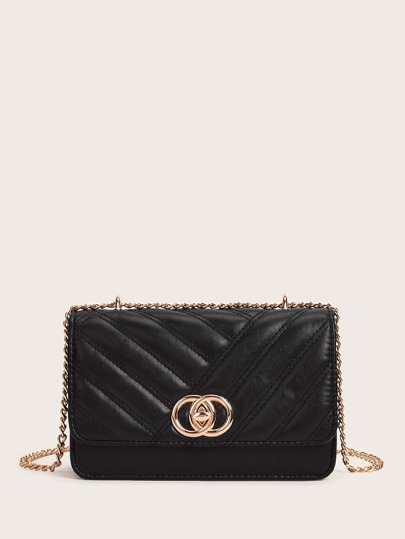 Flap Chain Crossbody Bag