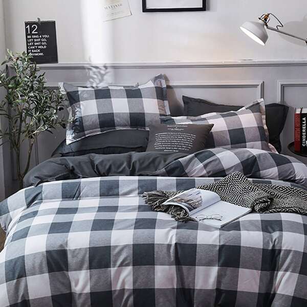 

Gingham Pattern Sheet Set, Multicolor