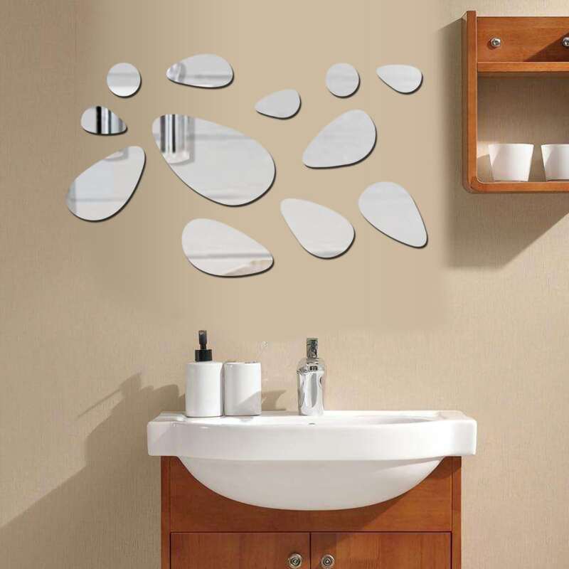 

1set Pebble Three-dimensional Wall Sticker, Multicolor