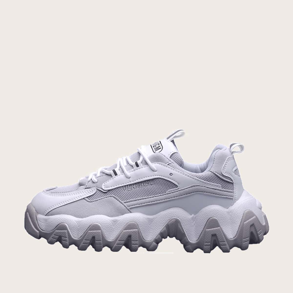 

Guys Lace-up Front Chunky Sneakers, Grey