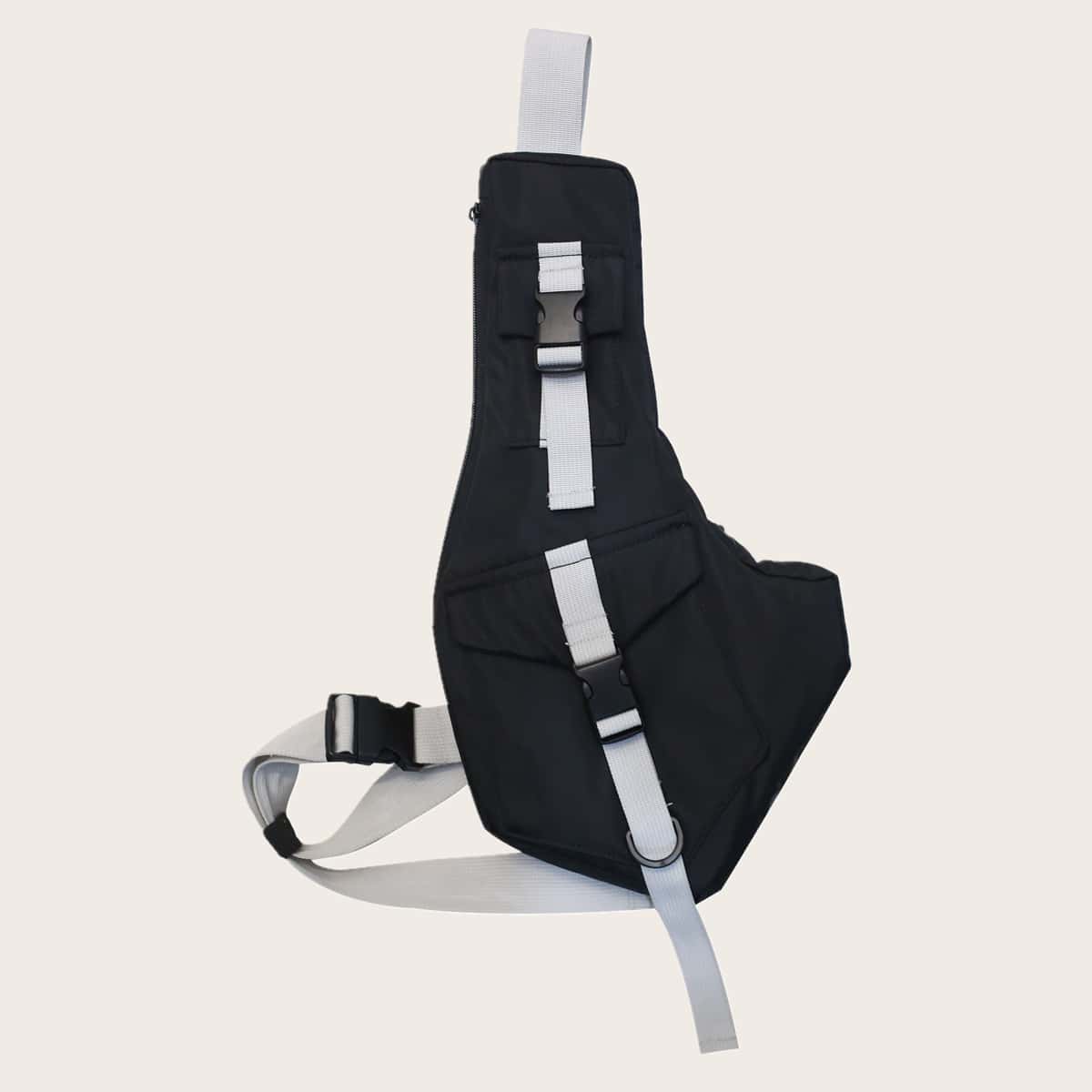 

Guys Release Buckle Sling Bag, Black