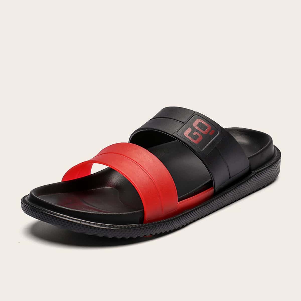 

Guys Double Band Sliders, Red