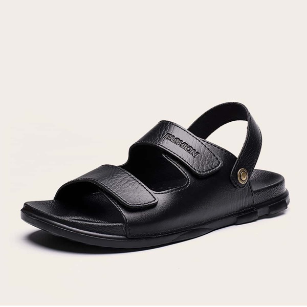 

Men Open Toe Slingback Sandals, Black