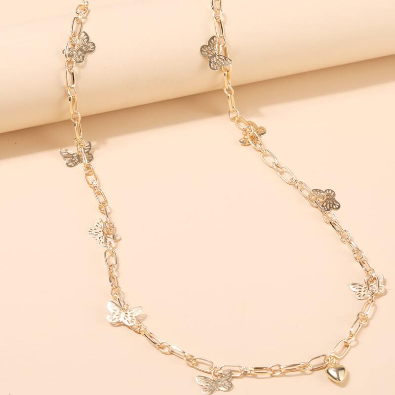 

Butterfly Charm Waist Chain, Gold