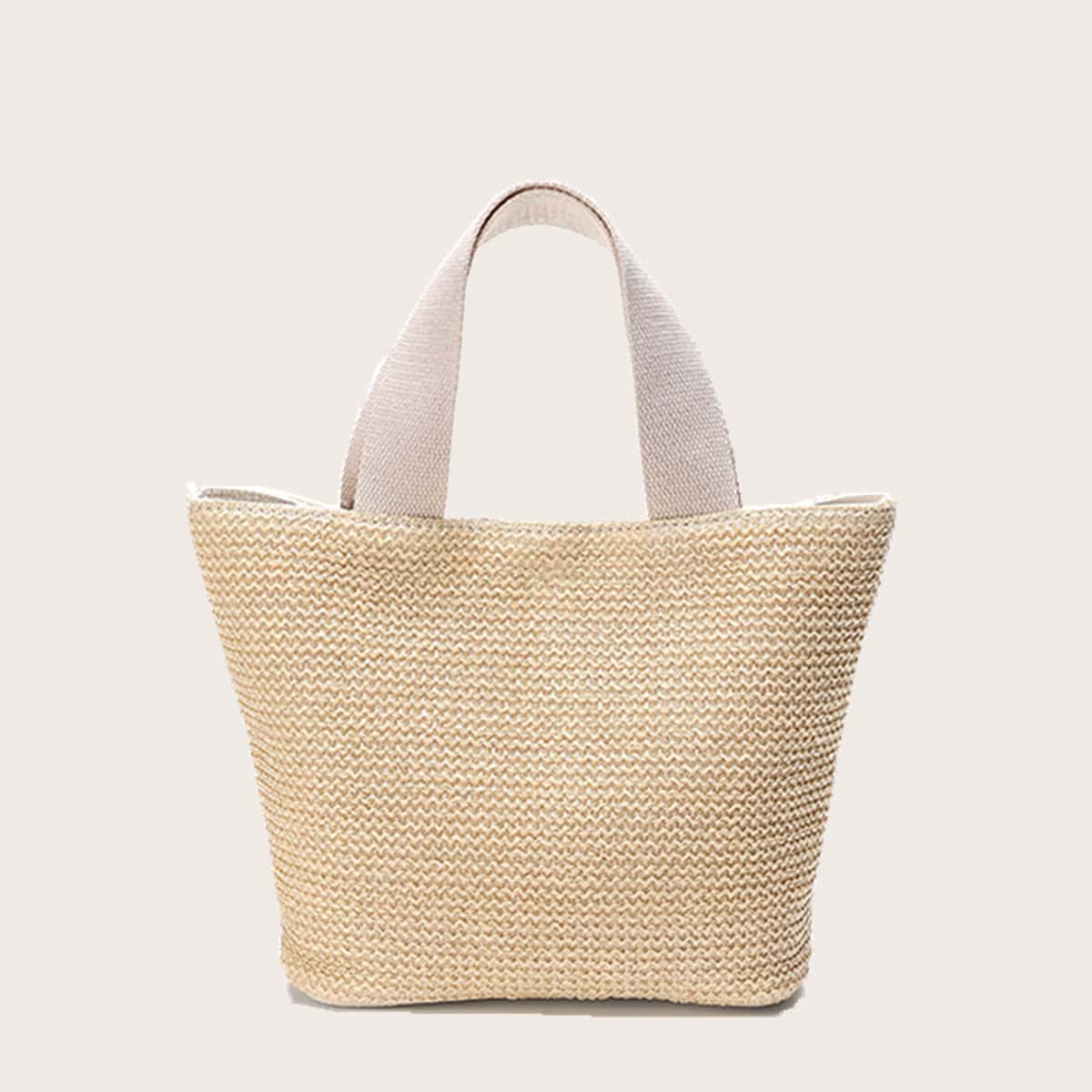 

Minimalist Linen Tote Bag, Beige