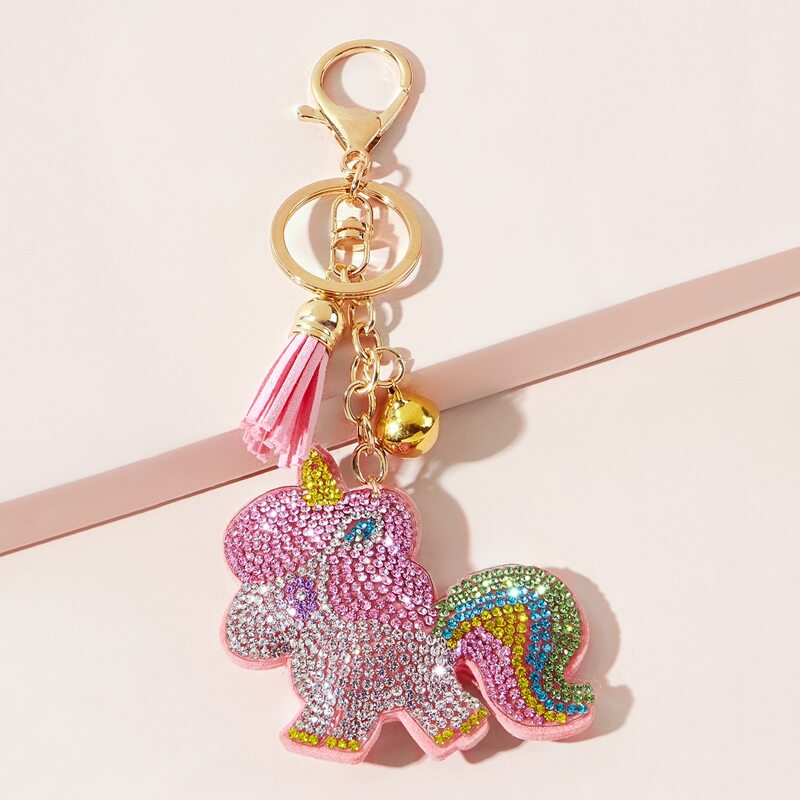 

Animal Charm Keychain, Multicolor