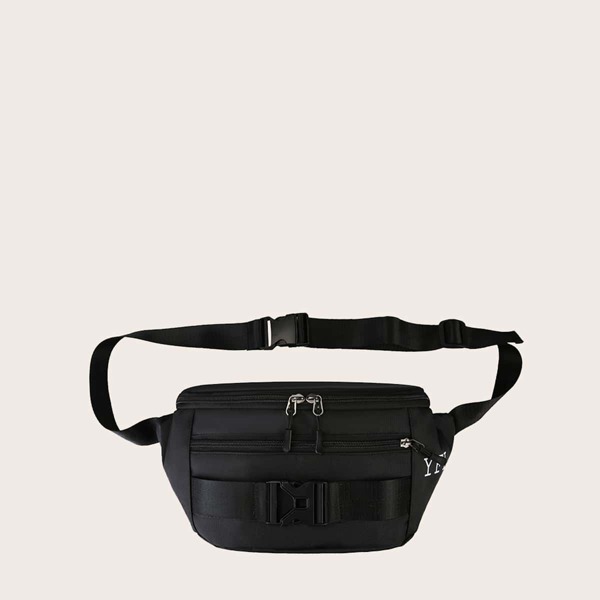 

Мужская сумка на поясе с пряжкой, Чёрный