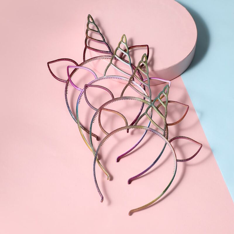 

Unicorn Ear Design Hair Hoop, Multicolor