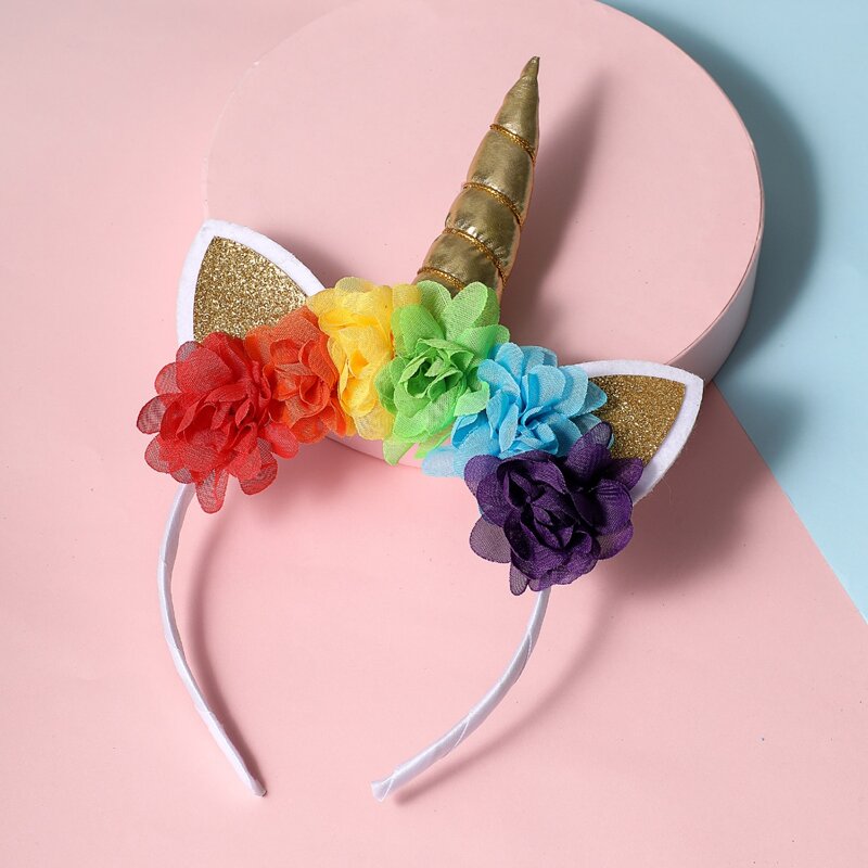 

Flower Decor Hair Hoop, Multicolor