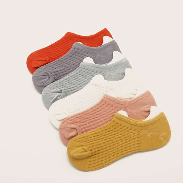 

Solid Ankle Socks, Multicolor