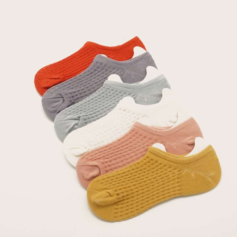 

Solid Ankle Socks, Multicolor