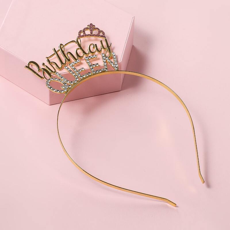 

Rhinestone Engraved Hair Hoop, Gold