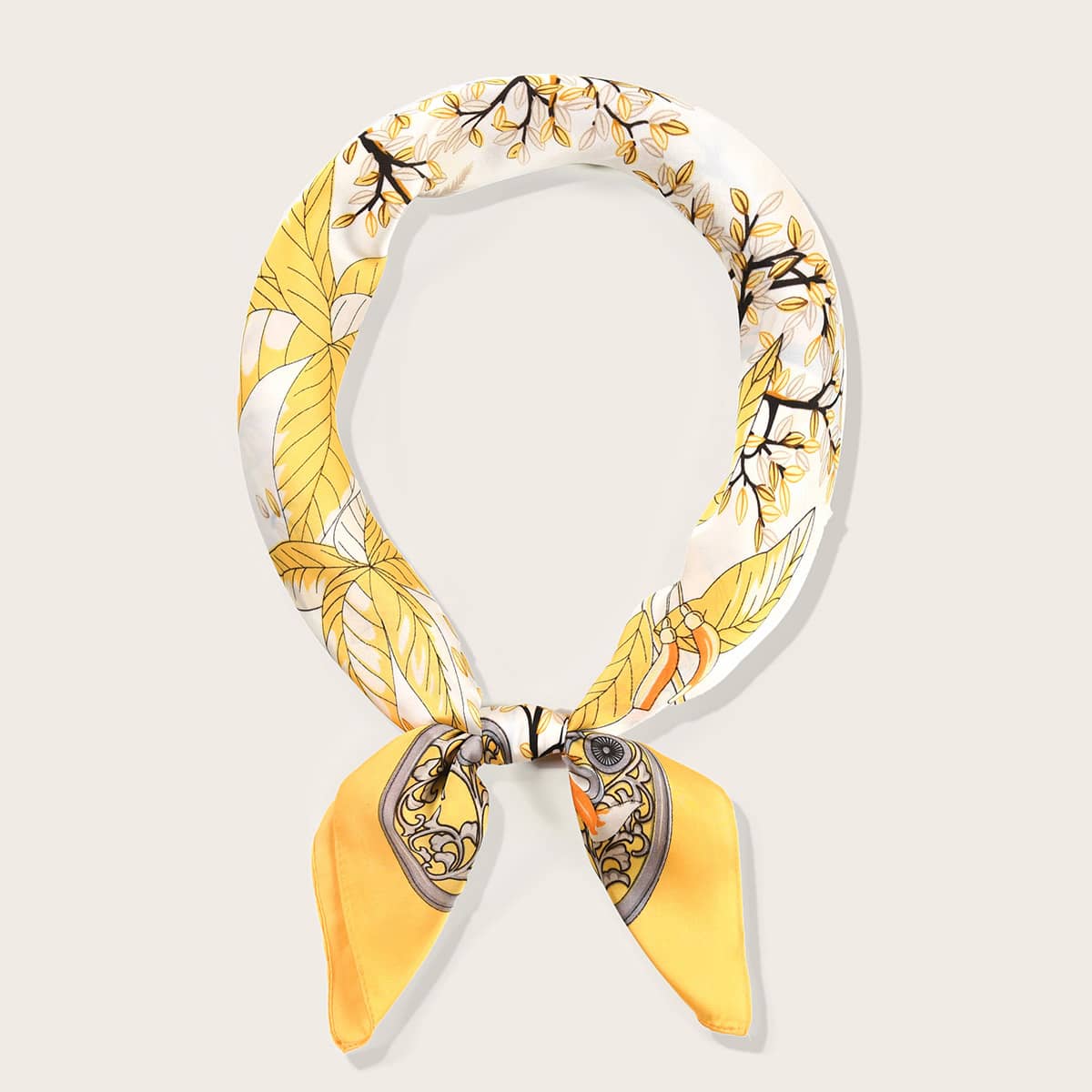 

Leaf Pattern Bandana, Multicolor