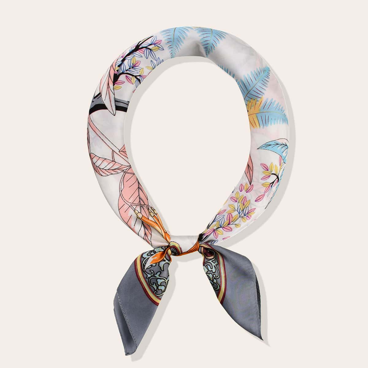 

Leaf Pattern Bandana, Multicolor