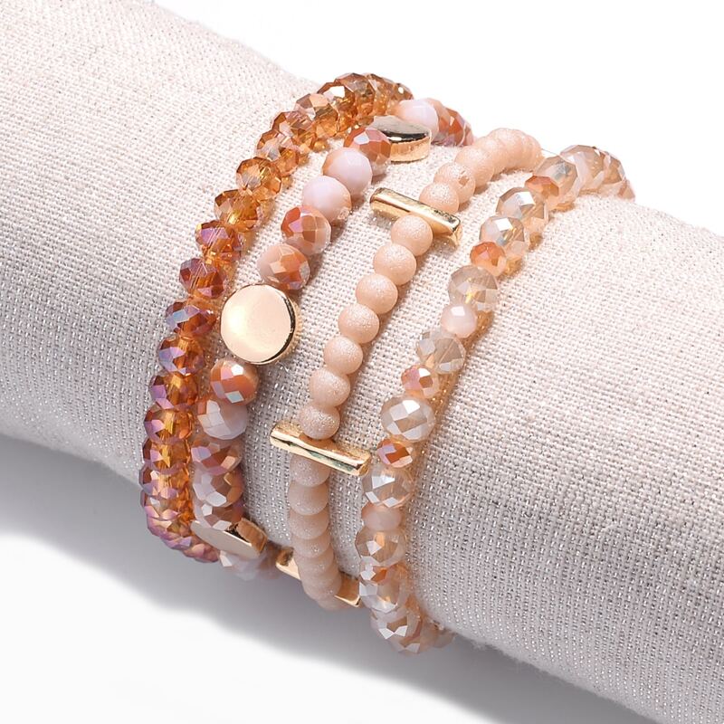 

Crystal Beaded Bracelet, Multicolor