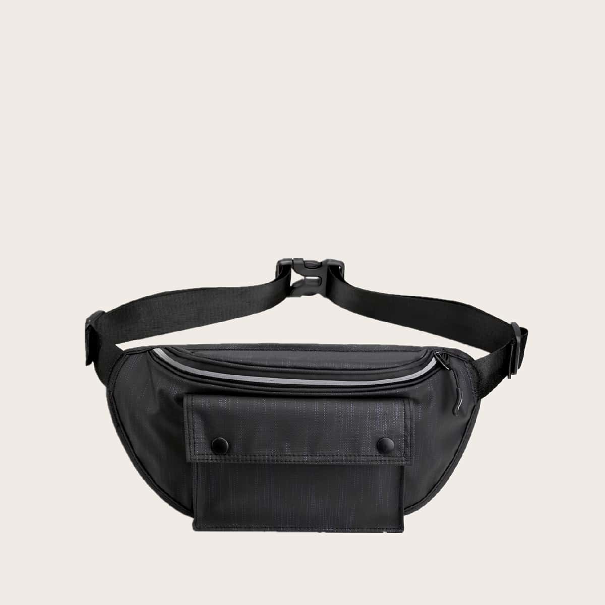 

Guys Pocket Front Fanny Pack, Black