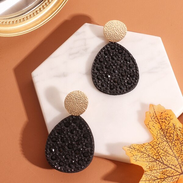 

Textured Water Drop Earrings, Multicolor