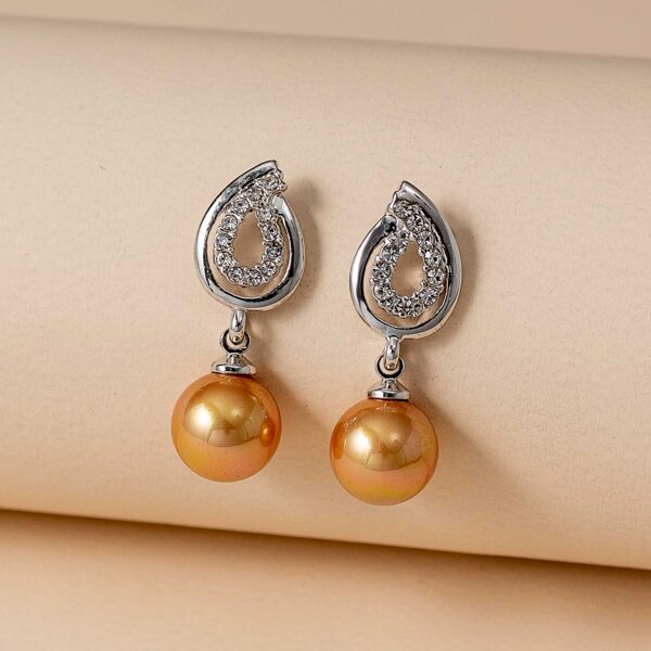

Faux Pearl Drop Earrings, Multicolor