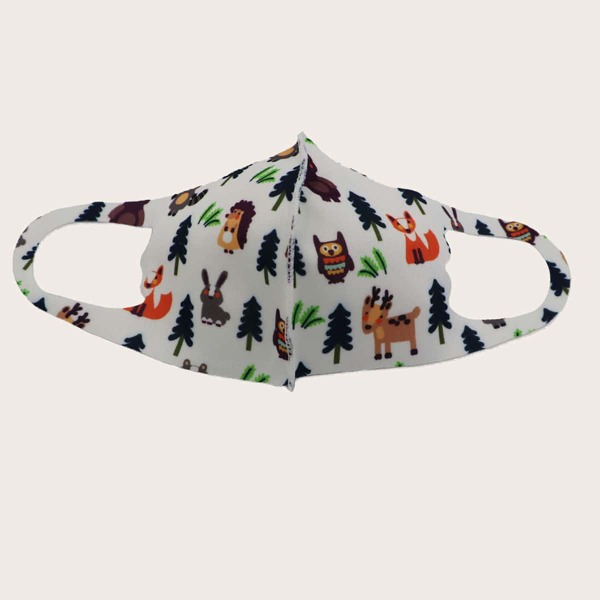 

Маска для лица с мультяшным узором, Многоцветный