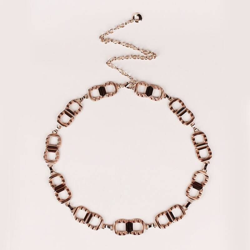 

Metal Waist Chain Belt, Gold