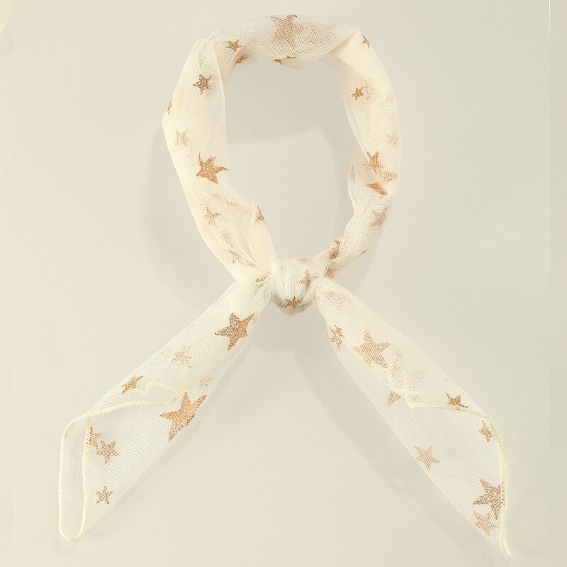 

Star Pattern Hair Accessory, White