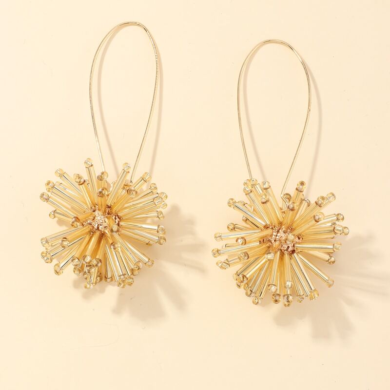 

Bead Drop Earrings, Gold