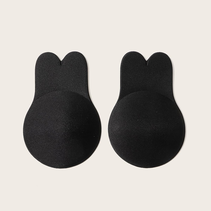 

1pair Rabbit Nipple Cover, Black