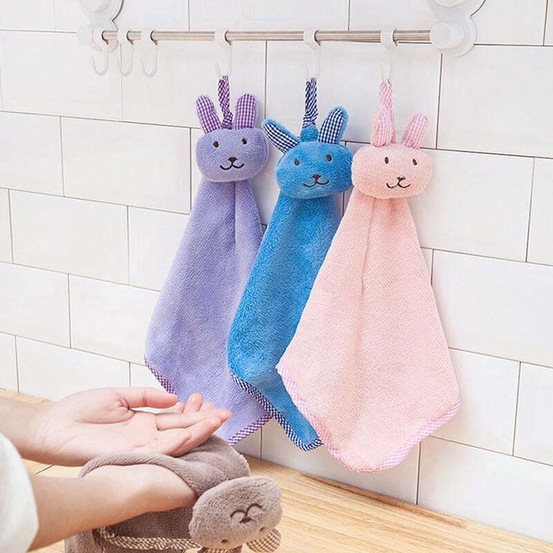 

1pc Rabbit Decor Hand Towel, Multicolor