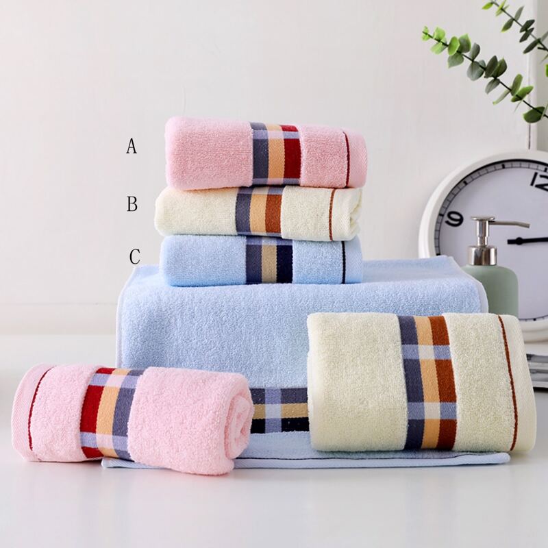 

1pc Plaid Pattern Towel, Multicolor