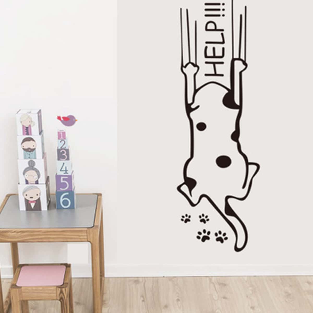 

Cartoon Wall Sticker, Black