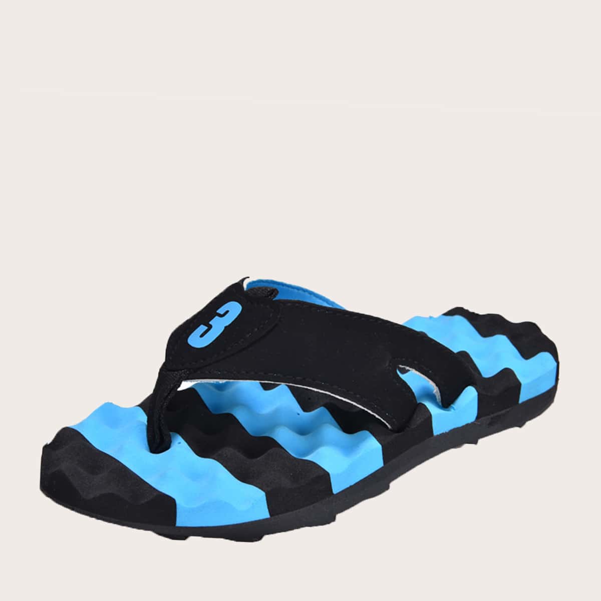

Guys Massage Flip Flops, Black