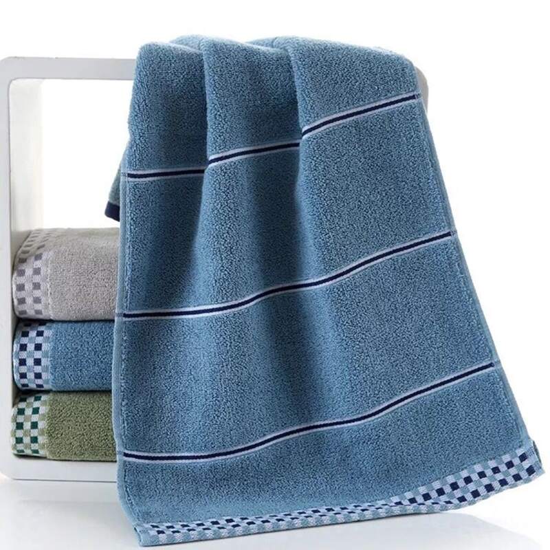 

1pc Stripe Pattern Towel, Multicolor