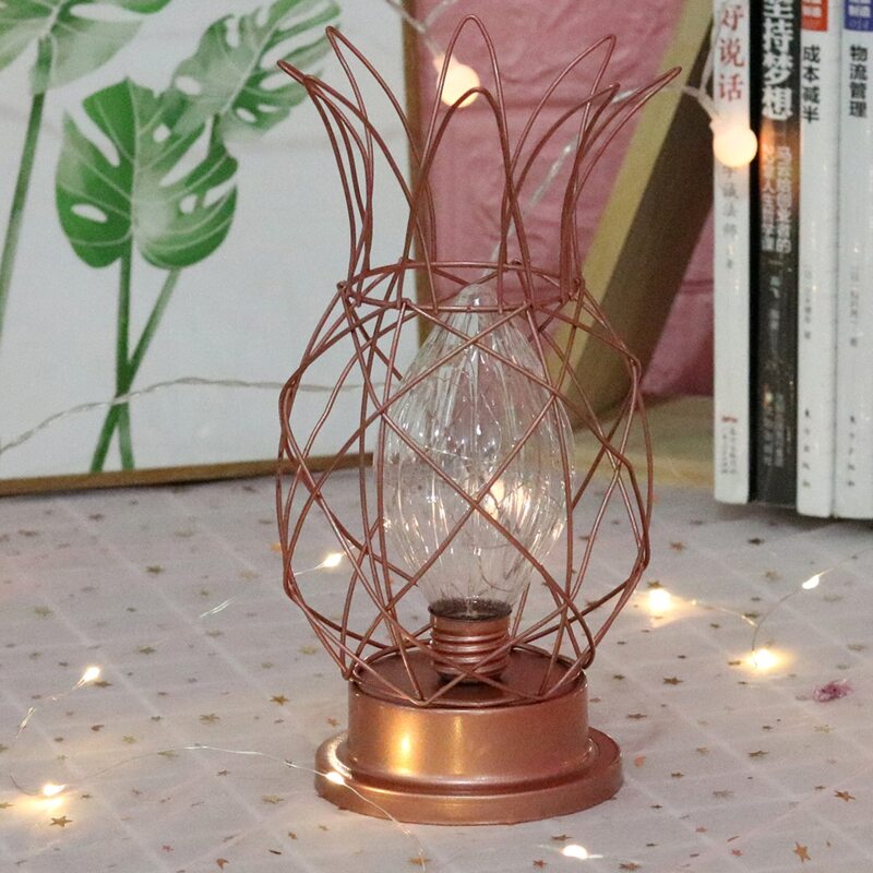 

Hollow Pineapple Design Night Light, Yellow