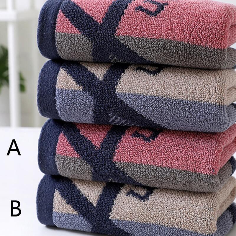 

1pc Letter Pattern Colorblock Face Towel