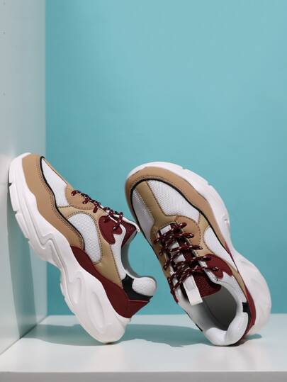 Lace-up Front Chunky Sneakers