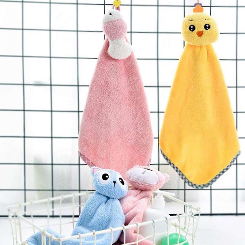 

1pc Cartoon Hanging Hand Towel, Multicolor