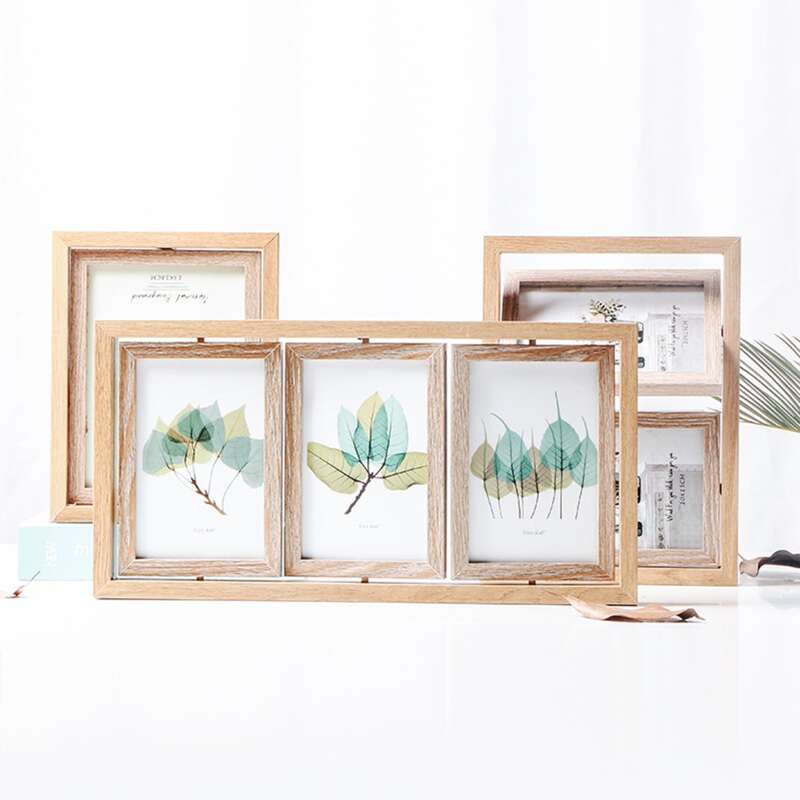 

1pc Rotatable Photo Frame, Yellow