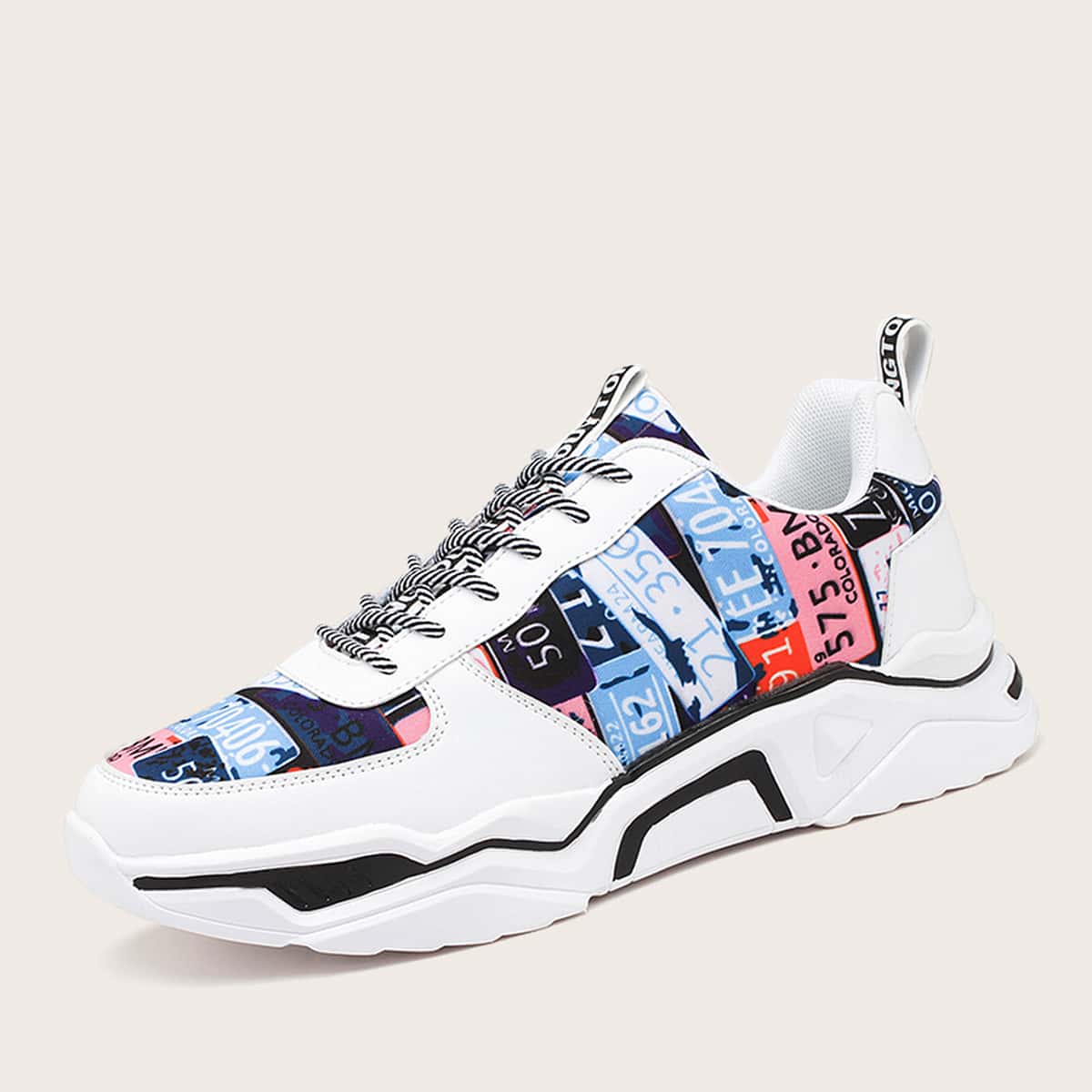 

Guys Lace-up Front Wide Fit Sneakers, Multicolor