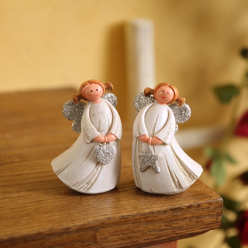 

2pcs Cartoon Angle Decorative Object, White