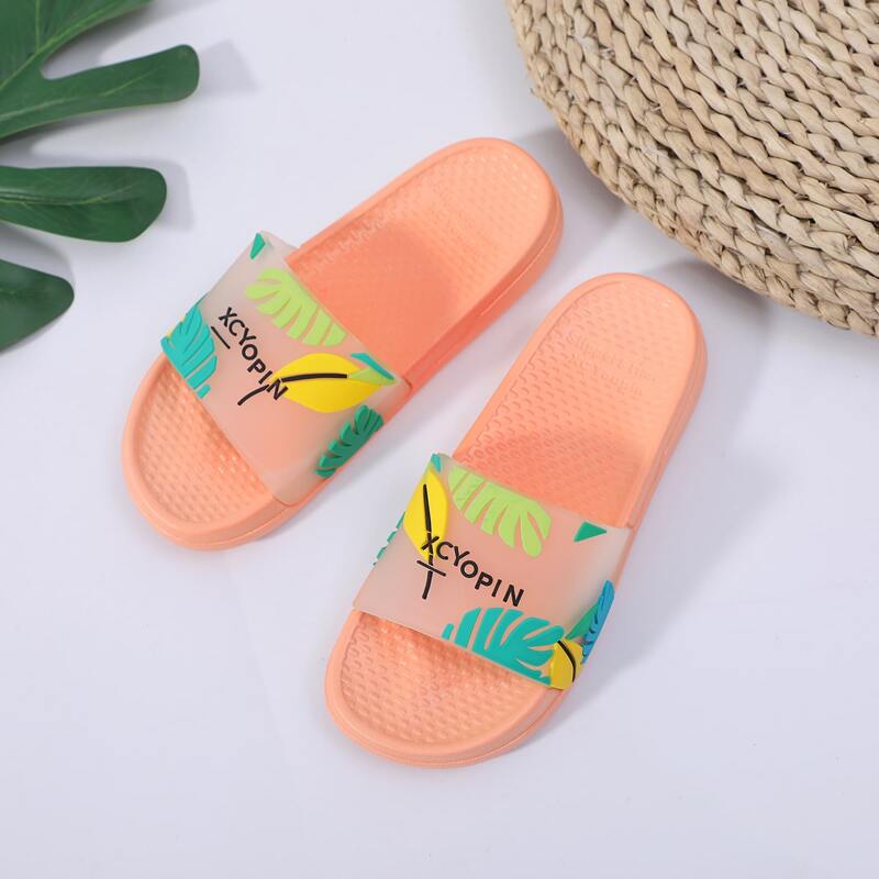 

Clear Leaf Pattern Sliders, Multicolor