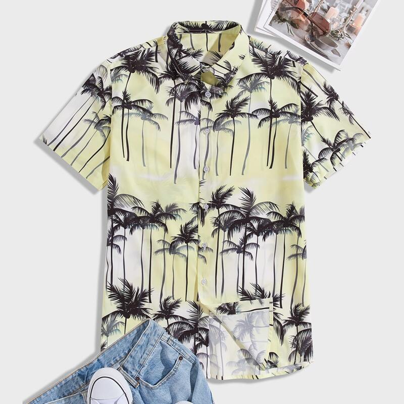 

Guys Hawaiian Shirt, Multicolor
