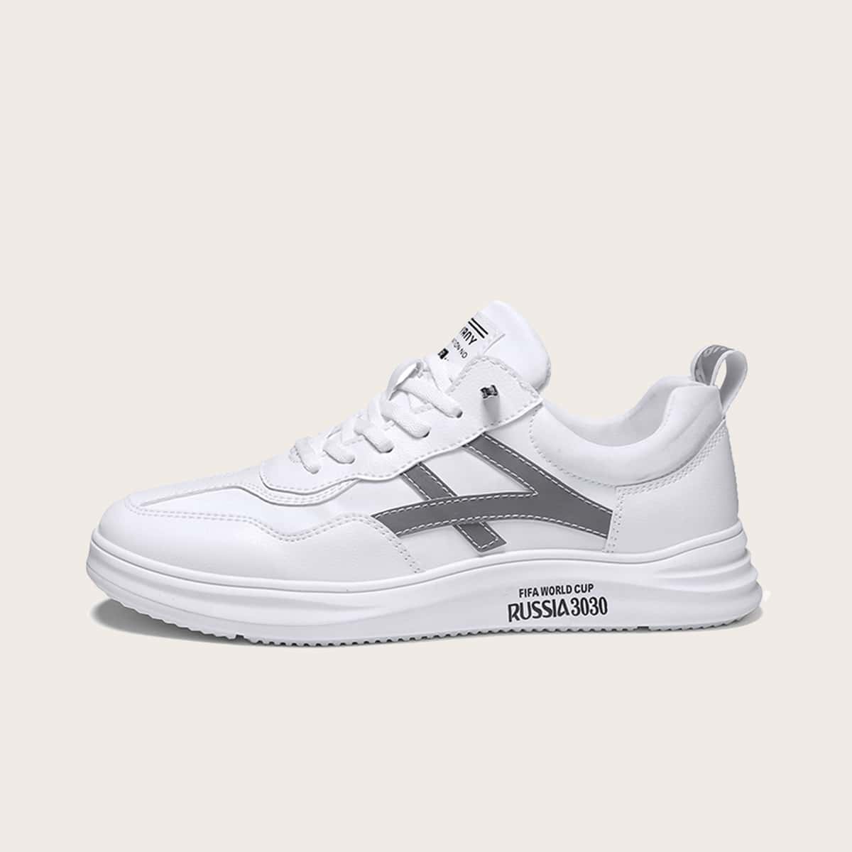 

Guys Lace-up Front Wide Fit Sneakers, White